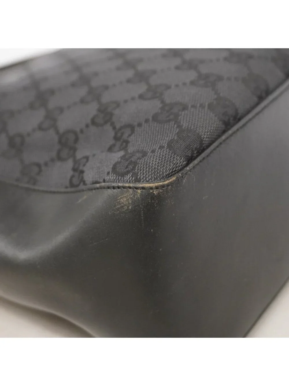 Gucci Shoulder Bag GG Canvas 001 Black Silver - Picture 6 of 10